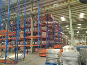 China Blue Red Industrial Warehouse Shelving Systems Conventional Standard Q235 wholesale