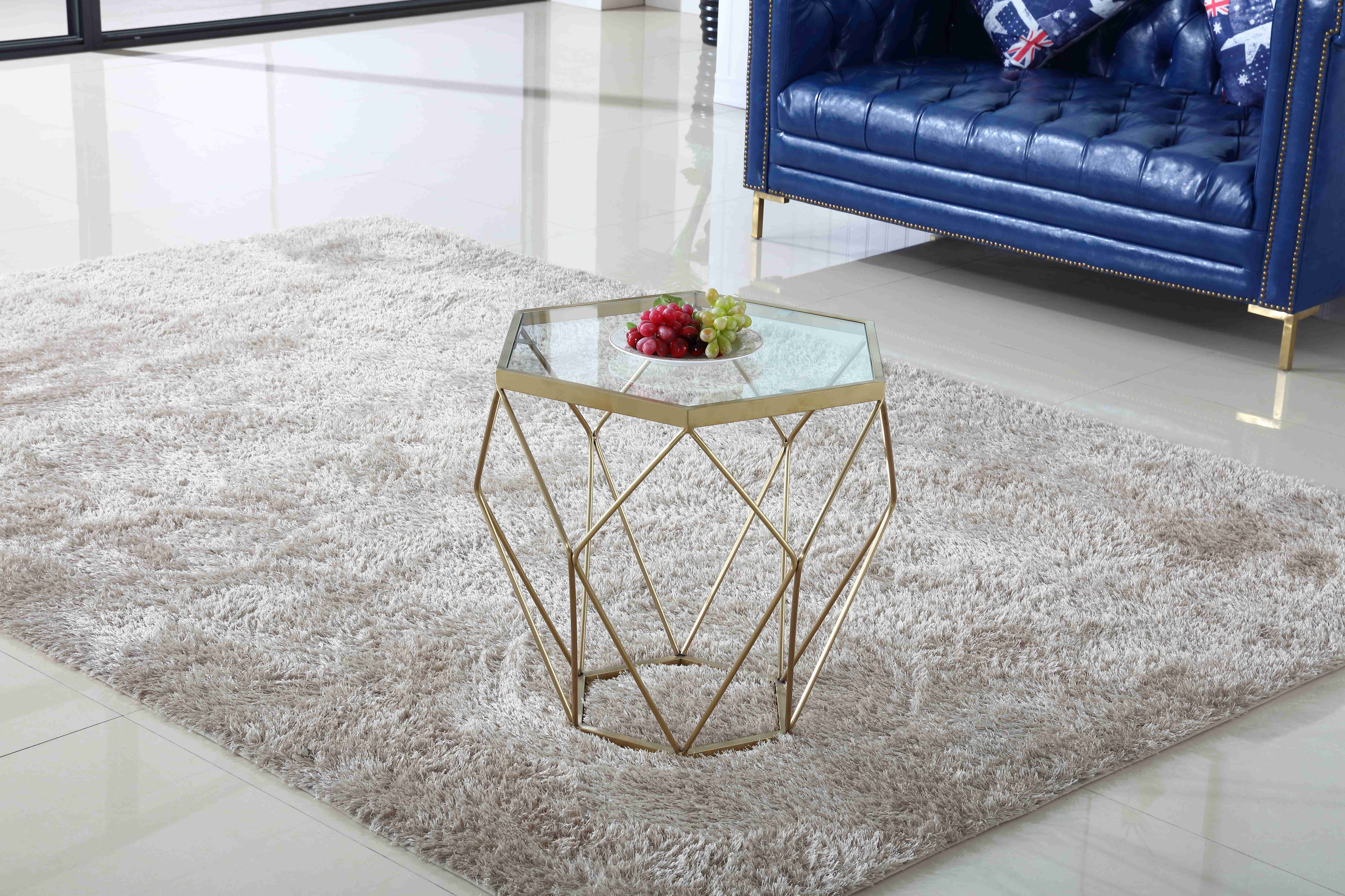Stainless Steel Modern Glass Coffee Tables Stylish Tea Table Living Packing Pearl Room