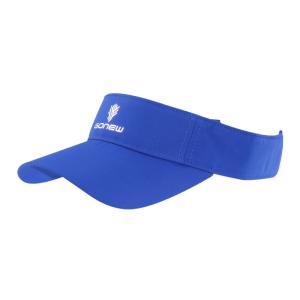 China Blue Ladies Sports Visor With Reflective Transfer Printing Logo wholesale