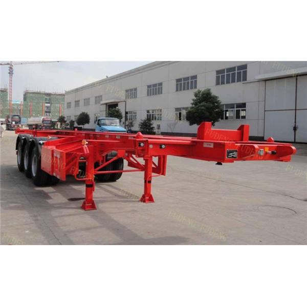 FUWA Axle Steel 40ft Chassis Container Trailer Mechanical Suspension