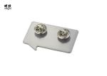 Hero Award Lapel Pin Badges Stainless Steel Material CMYK Print Artwork