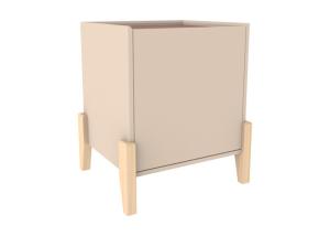 China Knock Down 50cm High 42cm Wide Wood Bedside Table wholesale