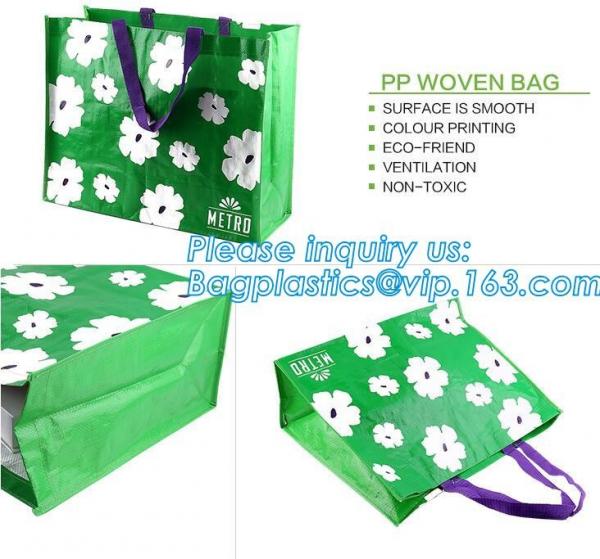 Popular Foldable Reusable Laminate Cheap Print Tote PP Woven Shopping Bag,China cheap custom logo pp woven recycle shopp