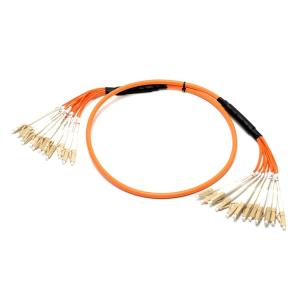 China 12 Core Fiber Optic Patch Cord , 3m 10Gb Fiber Optic Cable Lc To Lc wholesale