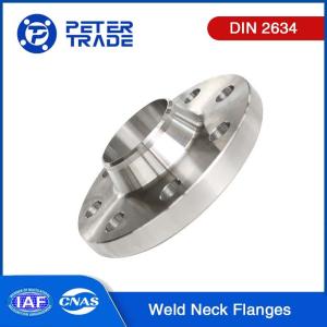 China DIN 2634 Flange PN25 ASTM A105 / ASTM A182 F304 / ASTM A694 F52 Weld Neck Raised Face Flanges wholesale