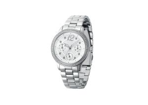 China Interchangeable Strap Quartz Silver Watch , Women'S Custom Quartz Watches wholesale