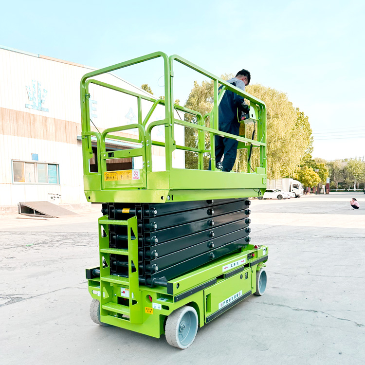 Mid Rise 4m Portable Small Scissor Lift 2400*1170mm with Max Lifting Height of 4m