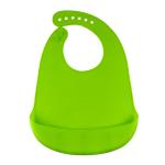 Dinnerware Soft Silicone Bib , Infants Toddlers Silicone Bibs With Crumb