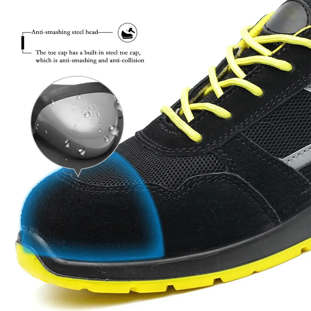 S3 Athletic Style Work Shoes Anti Impact Waterproof Outdoor Work Shoes Slip Resistant