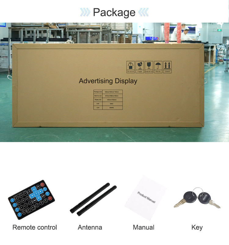 65" Indoor Digital Advertising Display , Floor Standing LCD Advertising Player