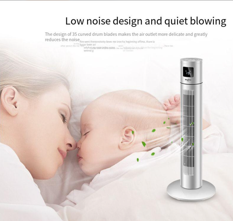 3 Speed Electric Rotating Tower Fan for Quiet and Silent Air Cooling in Large Rooms