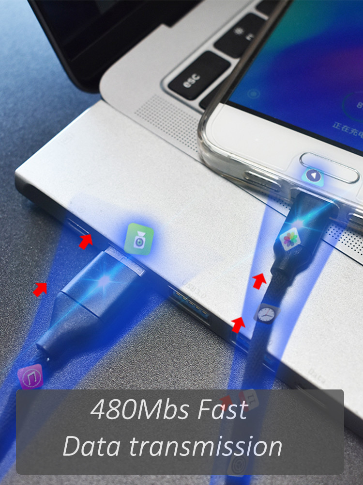 ROHS Micro USB Data Transfer Cable Micro USB Charging Cable 36g