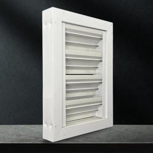 China Laminated Glass Aluminium Louvered Window Lightweight Electrophoresis wholesale