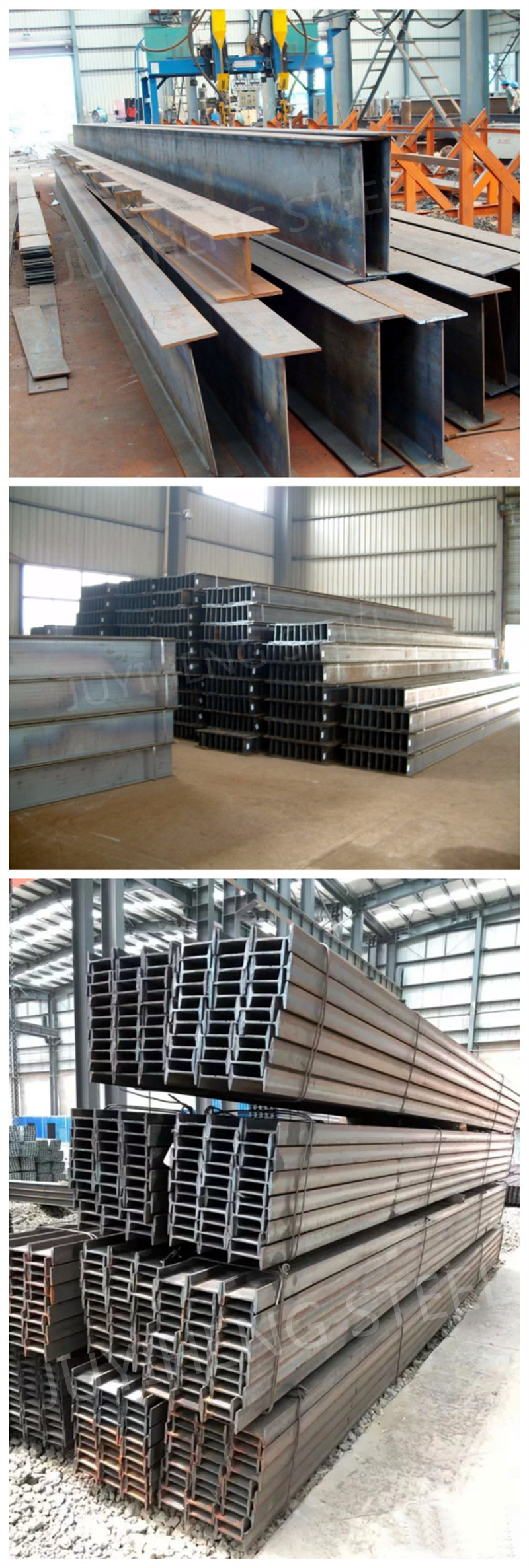 Galvanized Steel H Beam 5mm - 34mm Iron H Beam For Construction
