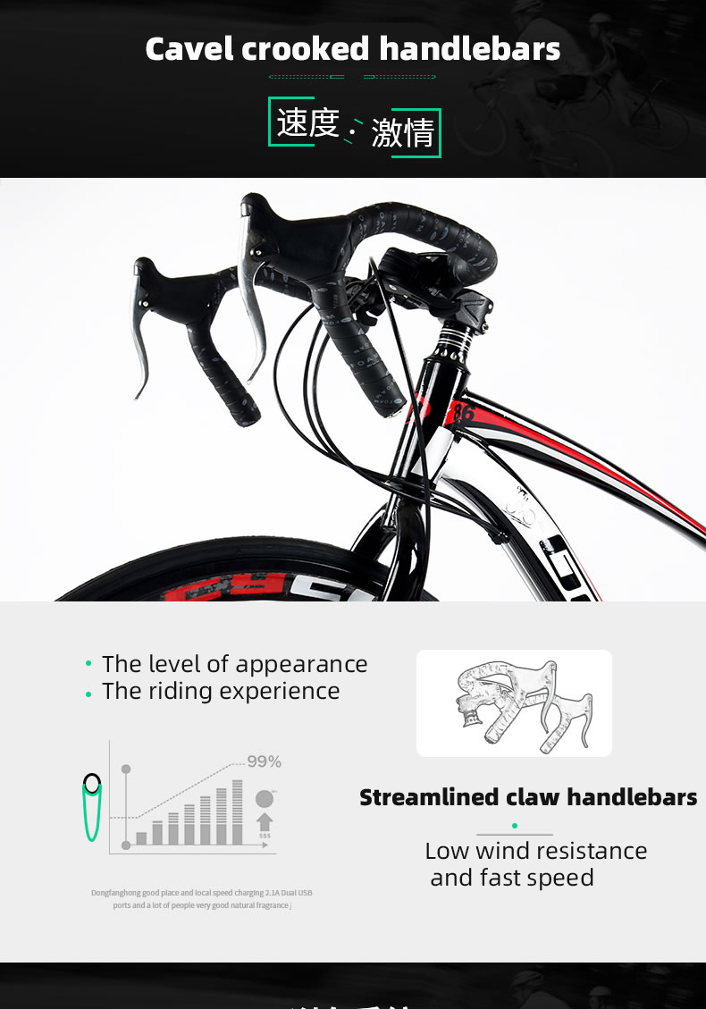 Customizable 26'' Steel Carbon Frame Mountainbike Bicycle 700C Road Bike with F/V Tires and Carton Size 135*19*72cm