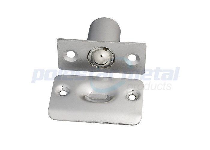 Interior Matte Black Door Hardware Adjustable Drive In Ball Catch Door Hardware 1" Diameter