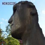 Decoration 3d Large Bronze Sculpture Art Abstract Face Elegantly Crafted