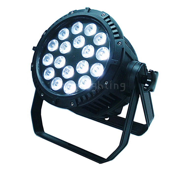 Waterproof 18pcs 10w RGBW 4in1 Aluminum dmx Dj Disco Par LED Uplights