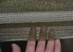 Golden Colour Welded Chainmail Cutting Glove For Safety , Chainmail Kitchen