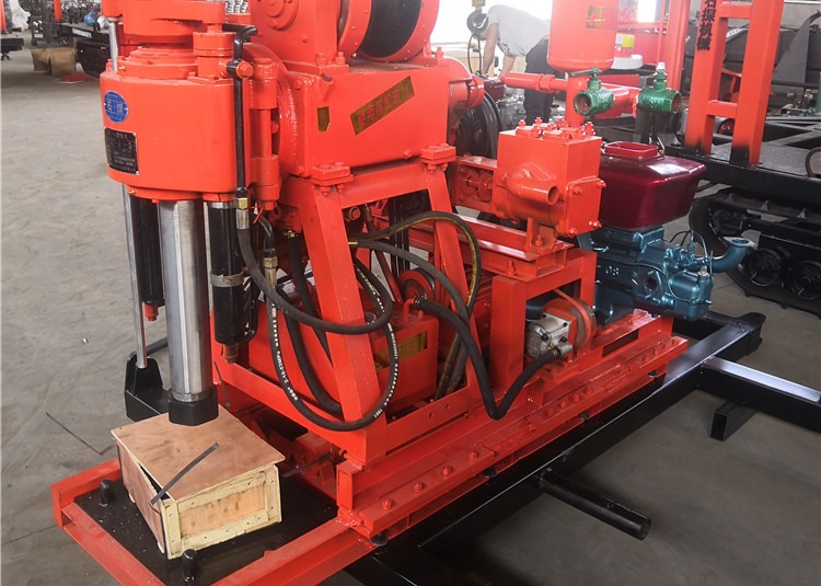 Portable Soil Testing Drill Rig Machine BW 160 Mud Pump Video Supported 100m Depth