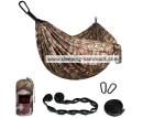 Strong Lightweight Single Parachute Nylon Hammock With Carabiners Army Style