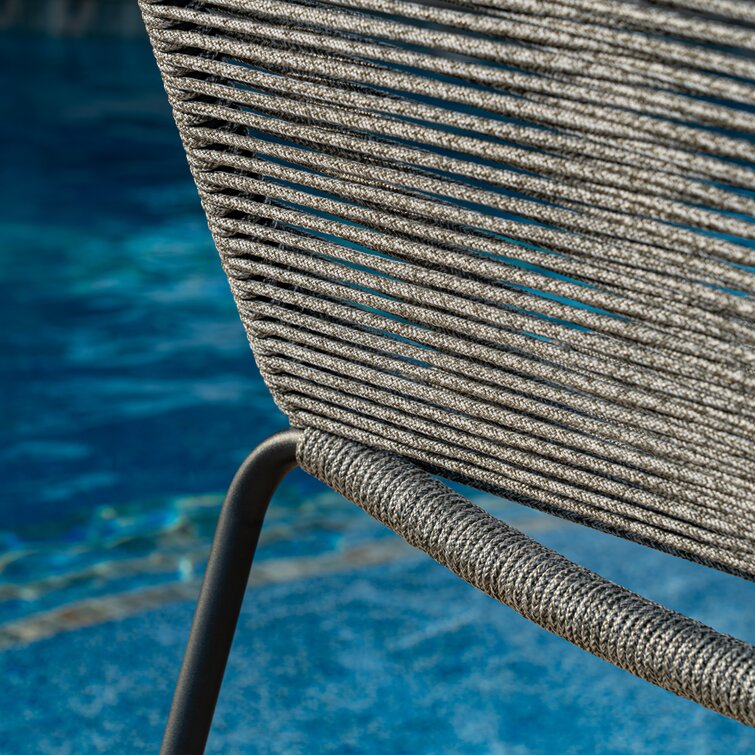 Minimalist Design Garden Set 2 Seating Outdoor Furniture Lounge Set for Poolside Garden