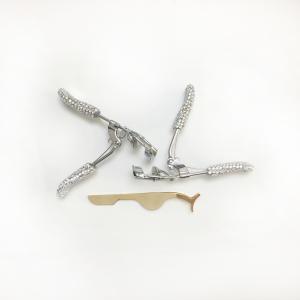 China Stainless Steel Beauty Makeup Tools Sparkling Diamond Eyelash Curler wholesale