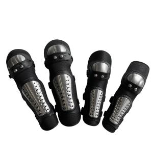 China Stainless Steel Shell Motorcycle Knee and Elbow Pads Set for Adult Motocross Racing wholesale