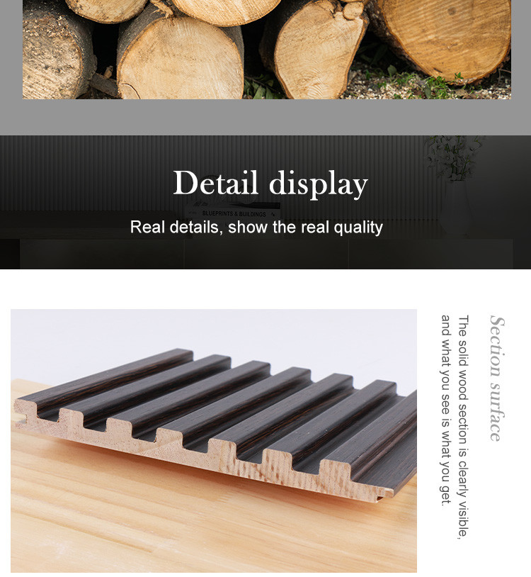 Environmental Protection Solid Wood Grating Bamboo Fiberboard