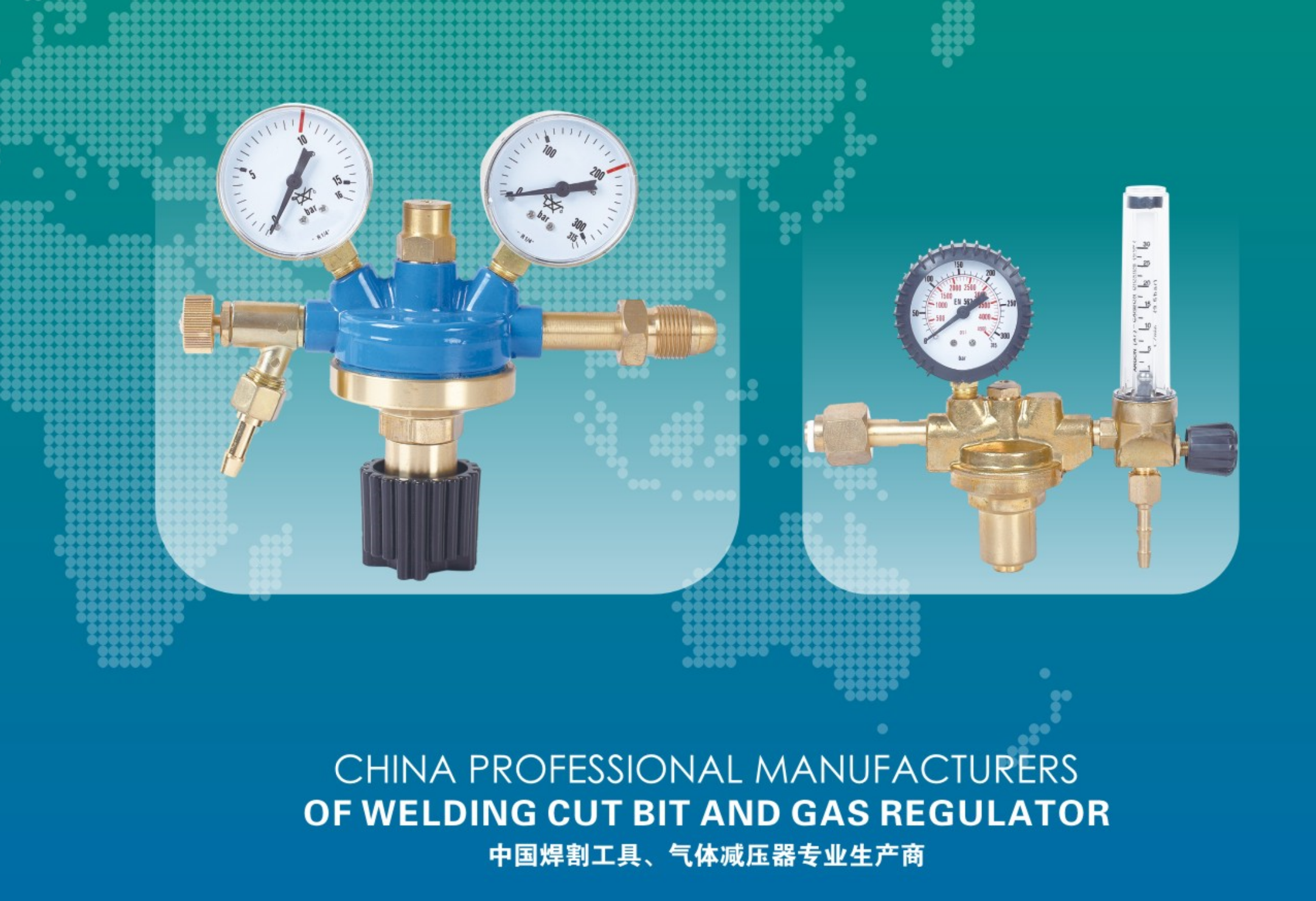 Argon Regulator With Flowmeter for TIG Welder MIG Welding CO2 Pressure Gauge CGA580