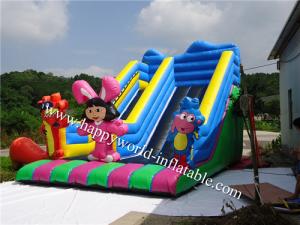China bounce round inflatable water slide , inflatable dry slide wholesale