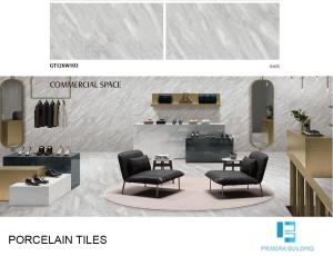 China Terrazzo 600x1200mm Porcelain Indoor Floor Tiles Soft Glazed Marble 35N/mm2 wholesale