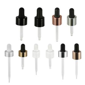 China Golden Silver Plastic Essential Oil Dropper Tops K1007 15ml 30ml Recyclable wholesale