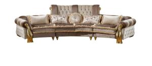 China Xinyu Hand Carved Luxury European Sofas Oak Royal Sectional Sofa 4 Seater wholesale