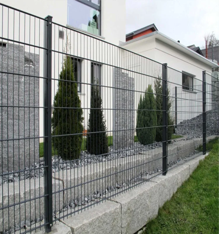 Galvanized Powder Coated Double Wire Fence 656 868 For School