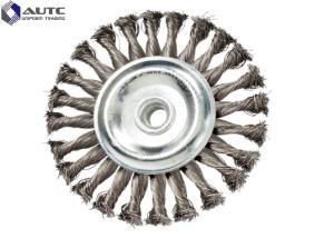 China Flat Crimped Wire Wheel Brush for Metal Polishing Galvanized iron OEM Accepted wholesale