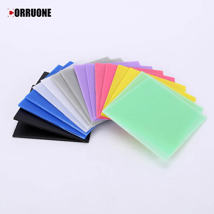 A4 Nuc Asparagus Corrugated Plastic Sheet Box With UV Coating