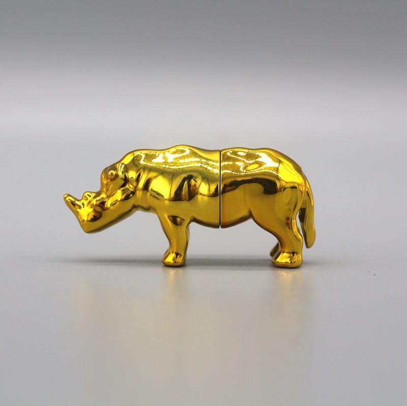 3D Empty Capsule Bottles ABS Plastic 150K Rhino Gold Capsule