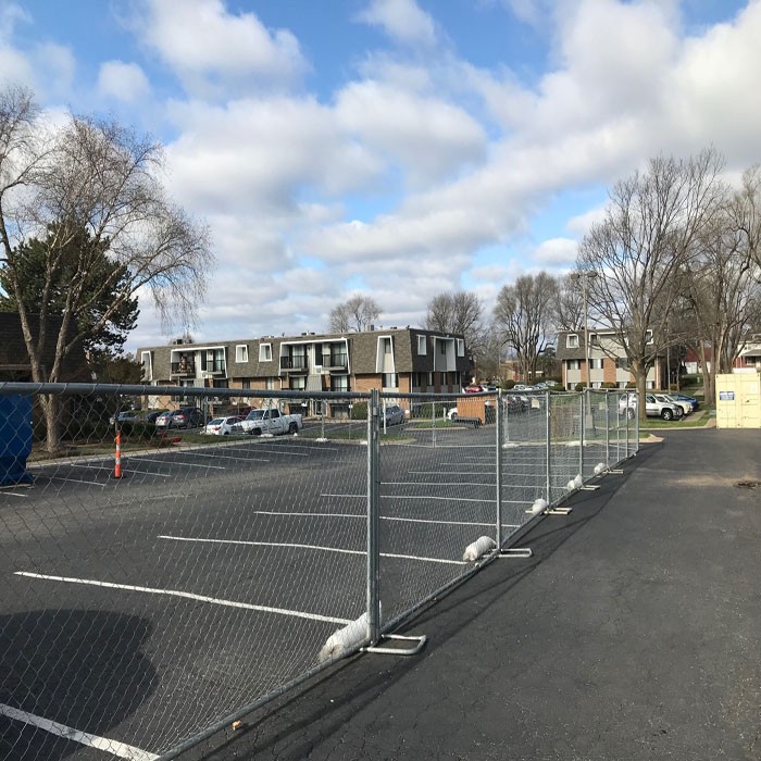 6'x10' temporary chain link fence ,construction panels tubing 1½"(38mm) x 15.5ga/1.70mm wall thick chain mesh2¼"50mm