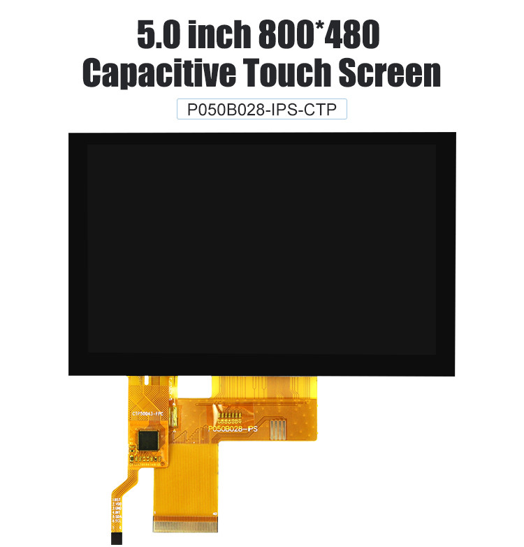 Polcd 108mm 5 Inch Capacitive Touch Screen 800X480 IPS TFT LCD Display
