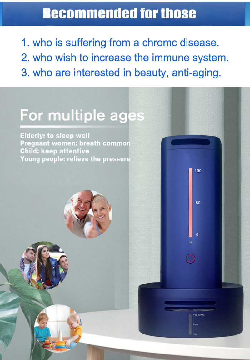 Hho Inhalation Negative Hydrogen Oxygen Inhaler Easy Operation Desktop Design