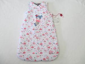 China Winter Warm Baby Padded Sleeping Bag Sleeveless Carbon Brushed Jersey wholesale