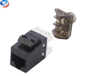 China AMP Type Blue Black Keystone Jack CAT6 UTP 180 Degree Keystone Jack on sale