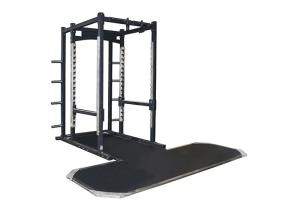 China Weightlifting Height Adjustable Squat Rack With Platform wholesale