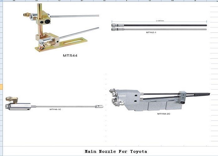 Main Nozzle Weaving Loom Spare Parts , Air Jet Loom Parts Long Service Life
