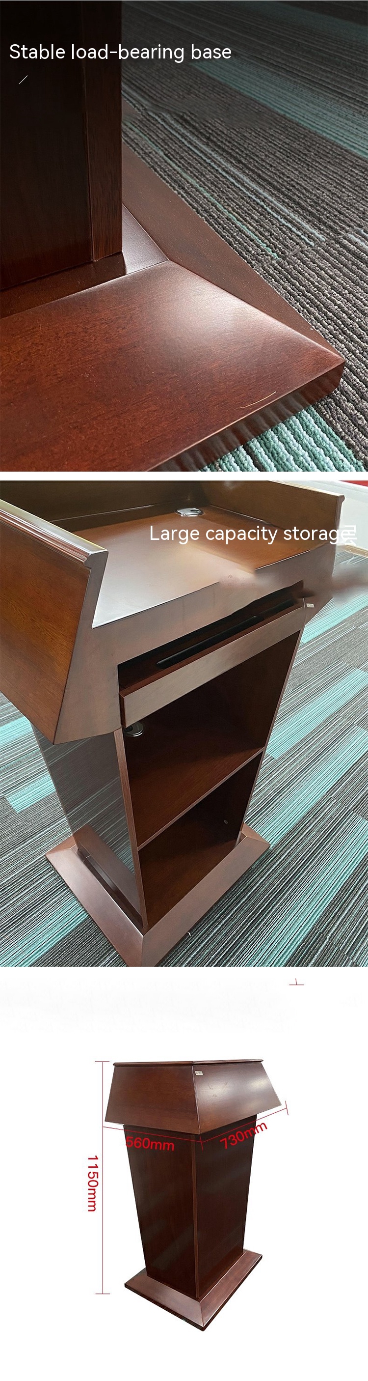 Stylish Master of Ceremonies Speaking Desk Podium for Simple Modern Welcome Reception