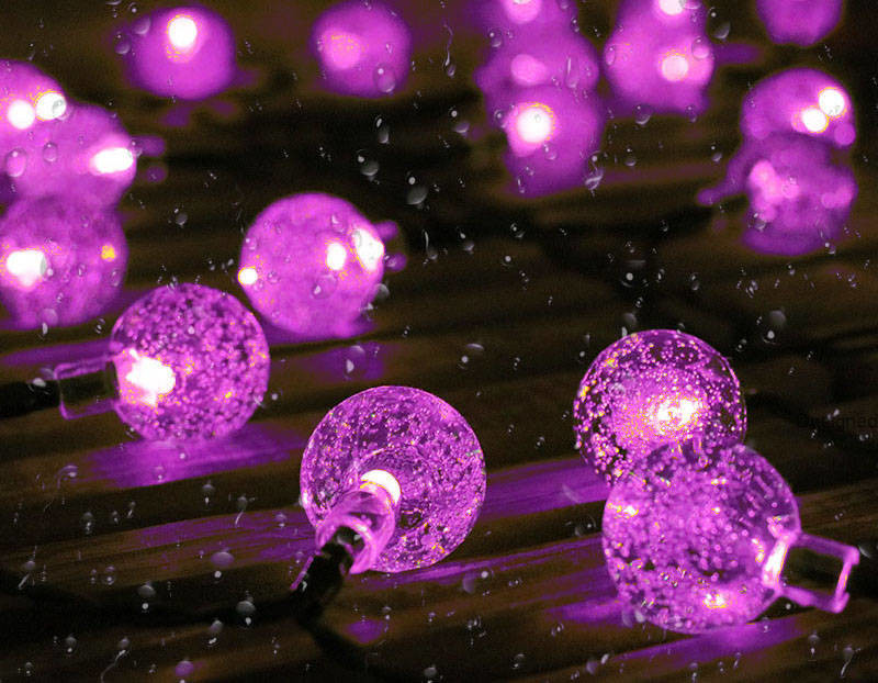 IP65 Hanging Solar Ball Light 46ft SMD0603 With 60 Bubble