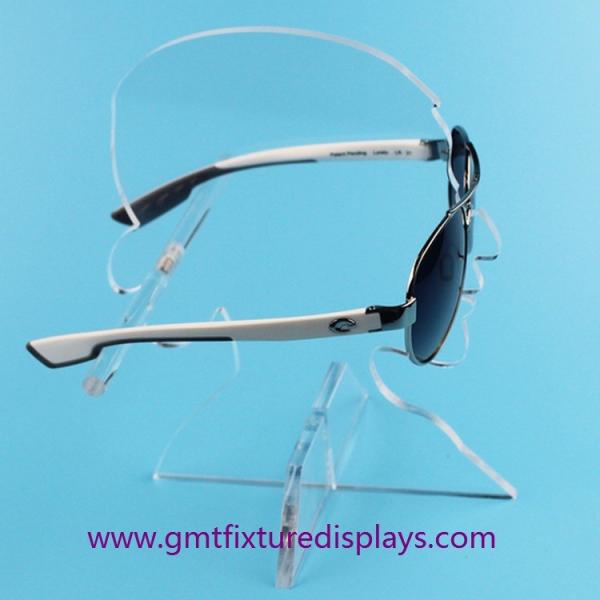 Quality Clear Acrylic Eyeglasses Display Rack Plexiglass Sunglasses Counter Display Stand for sale