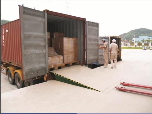 Hot sale! Fixed hydraulic dock ramp DCQ6-0.55-forklift cargo handling auxiliary