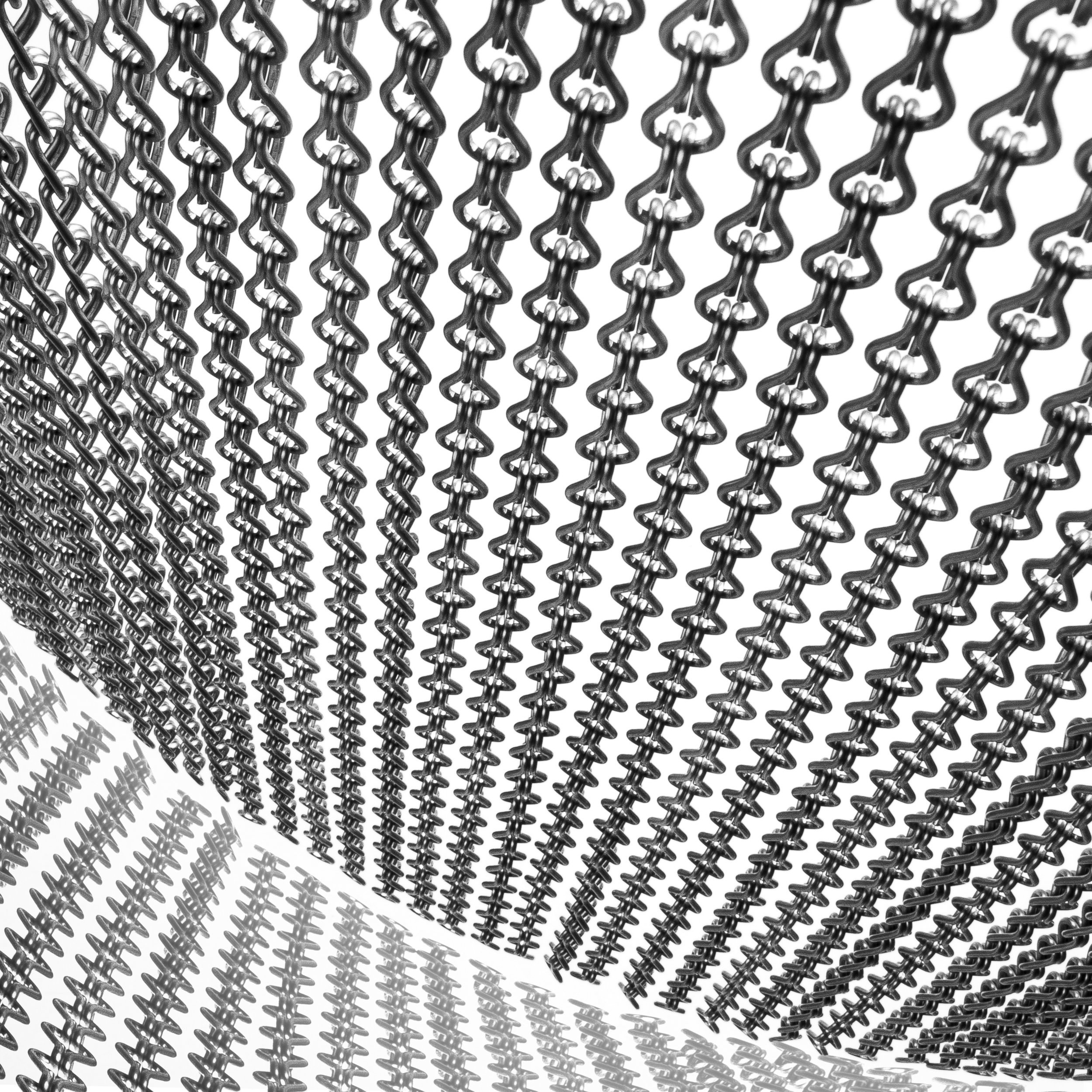 Light Weight Chain Mesh Curtain 1m-3m Width 1m-30m Length High Strength Fireproof Soundproof Decorative